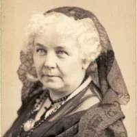  Stanton in middle age. &nbsp;Her hair turned white by her fifites. 