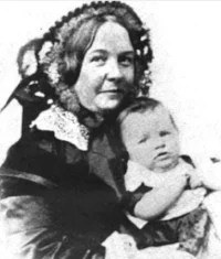  Stanton with one of her children. &nbsp; 